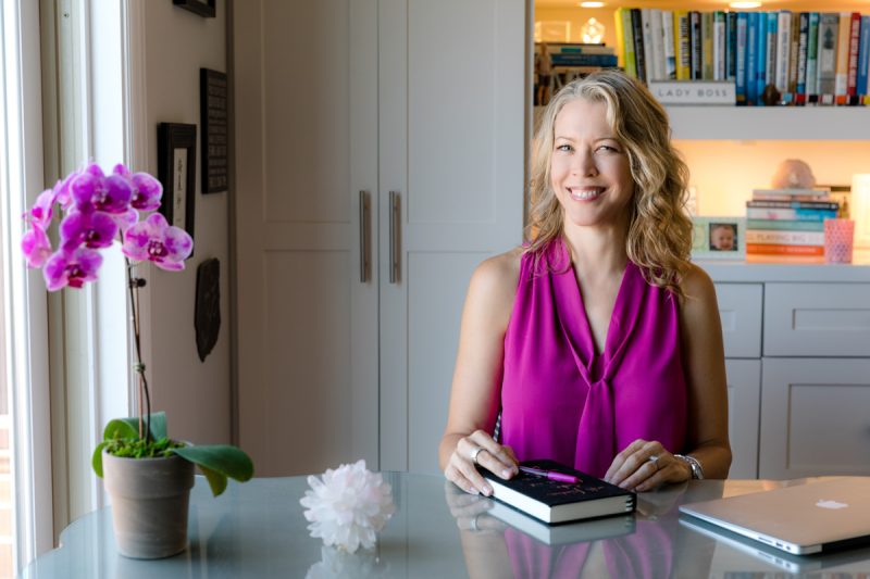 San Diego personal branding photography entrepreneur home office desk lifestyle portrait by Siobhan Gazur Photography