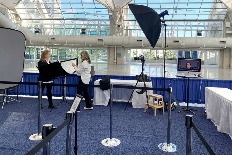 San Diego event headshots wide setup at the San Diego Convention Center by Siobhan Gazur Photography