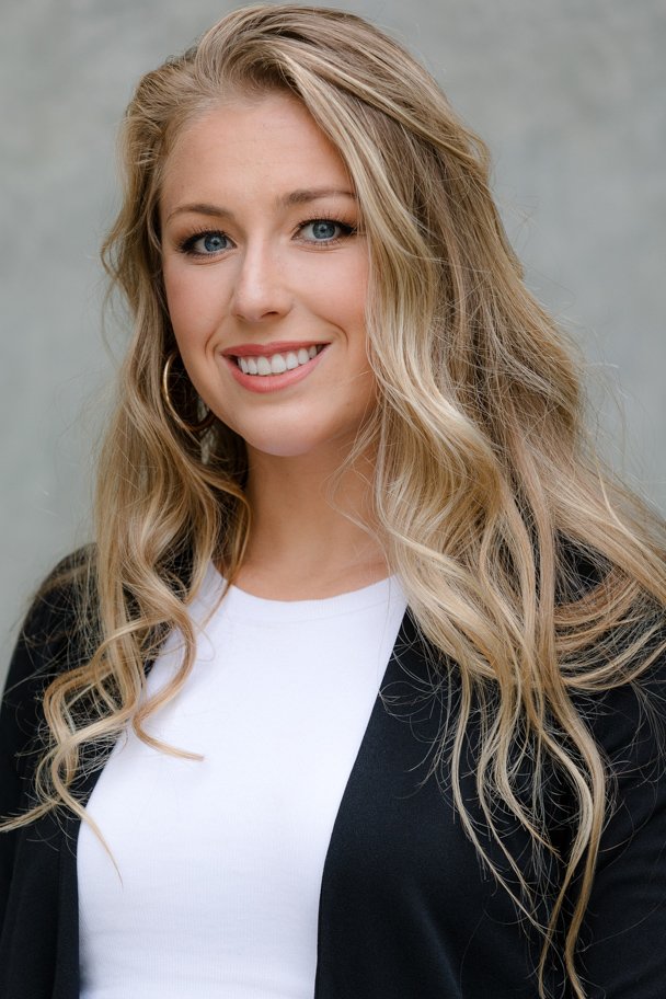 Young business woman in blazer san diego headshots photographed on location by Siobhan Gazur Photography