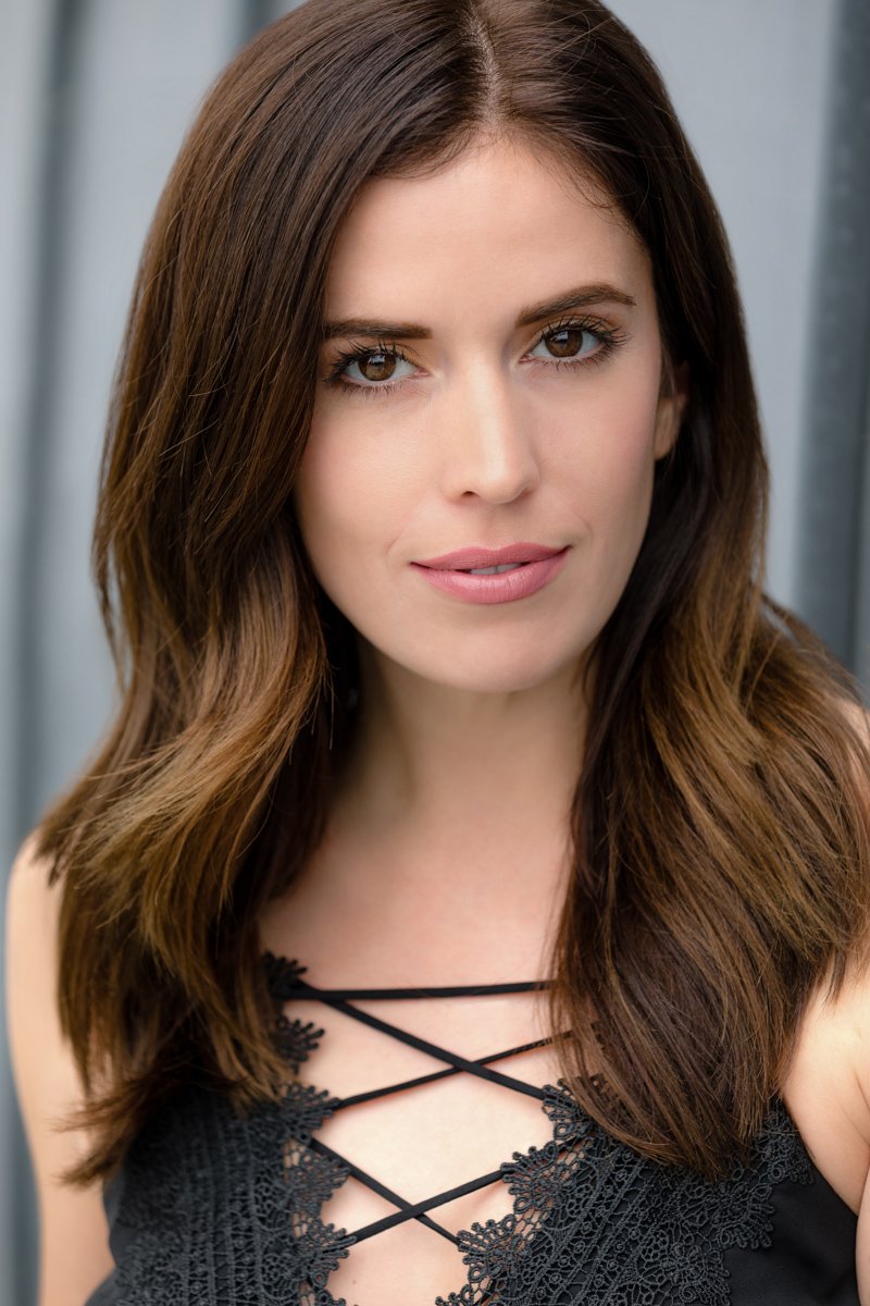 Editorial personal branding portrait of an actress in a black top san diego branding photography by Siobhan Gazur Photography